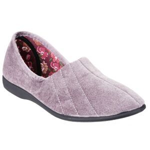 GBS Audrey Womens /Ladies Indoor House Slipper Shoes /Slippers Sizes 5-11 / Grey